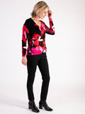 Black/Red Roses Jumper