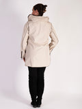 Latte/Chocolate Zip Front Reversible Raincoat