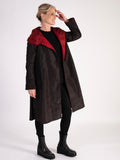Red/Black Reversible Long Opera Coat
