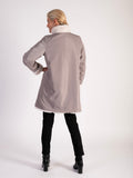 Ecru Faux Fur Reversible Coat