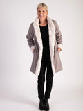 Ecru Faux Fur Reversible Coat