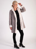 Ecru Faux Fur Reversible Coat