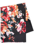 Black/Multi Floral Bouquet Scarf