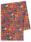 Orange/Multi Ditsy Floral Print Scarf