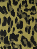 Lime/Black Leopard Print Heavyweight Scarf