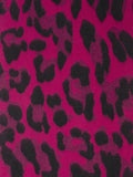 Fuchsia/Black Leopard Print Heavyweight Scarf
