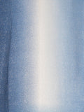Blue Ombre Scarf with Gold Foil Highlights
