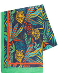 Navy/Multi Jungle Print Cotton Scarf