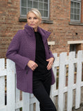 Hyacinth Cable Embroidered Quilted Coat