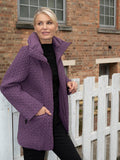 Hyacinth Cable Embroidered Quilted Coat