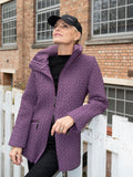 Hyacinth Cable Embroidered Quilted Coat