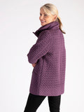 Hyacinth Cable Embroidered Quilted Coat