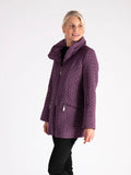 Hyacinth Cable Embroidered Quilted Coat
