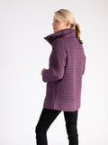 Hyacinth Cable Embroidered Quilted Coat