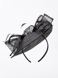 Black/Metallic Small Hatinator with Bow Detail