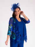 Marine Rose Feathers Fascinator