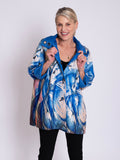 Franz Marc Tower of Blue Horses / Mid Blue Reversible Raincoat