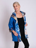 Franz Marc Tower of Blue Horses / Mid Blue Reversible Raincoat
