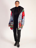 Black/Multi Artist Print Reversible Quilted Jacket