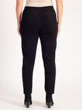 Black Pull Faux Suede Pants