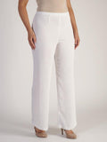 White Fine Crinkle Trouser