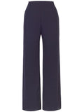 Grape Jersey Lined Chiffon Trouser