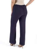 Grape Jersey Lined Chiffon Trouser