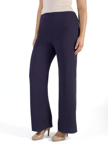 Grape Jersey Lined Chiffon Trouser