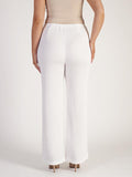 White Fine Crinkle Trouser