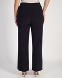 Aubergine Button Detail Jersey Trouser