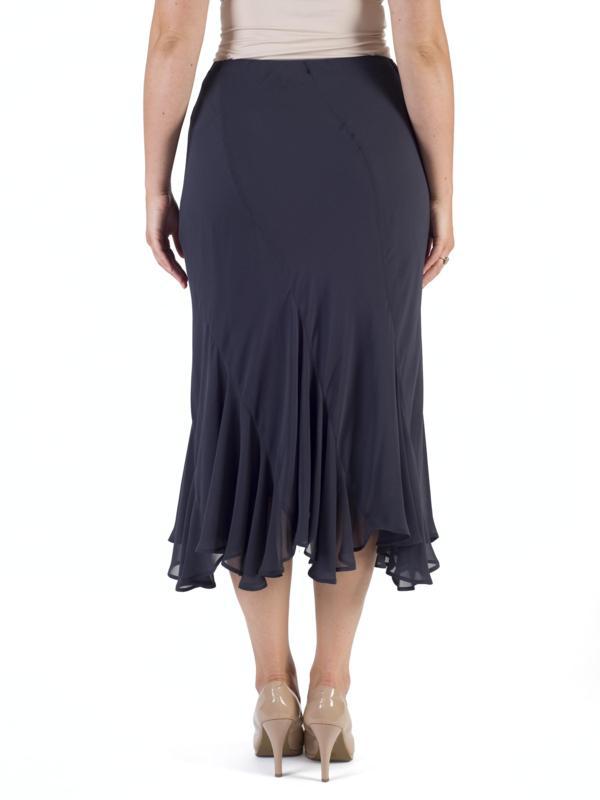 Tea-Length Panel Chiffon Skirt