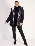 Black Orchid Quilted Zip Front Jacket