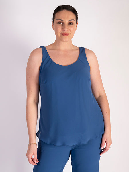 Azure Chiffon Camisole