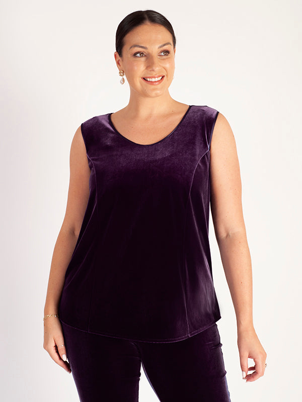 Unique Bargains Women's Plus Size Velvet Camisole Adjustable