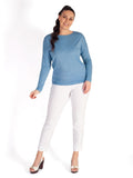 Aqua Sea Glitter Long Sleeve Top