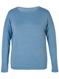 Aqua Sea Glitter Long Sleeve Top