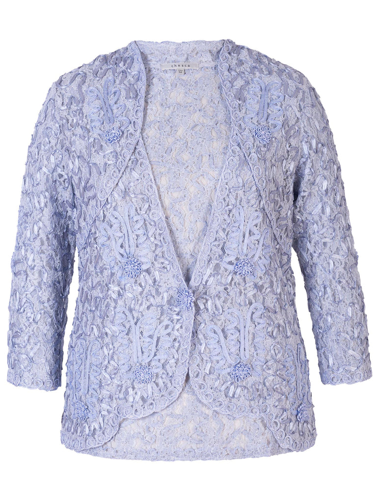 Lilac Cornelli Embroidered Lace Jacket Chesca Direct