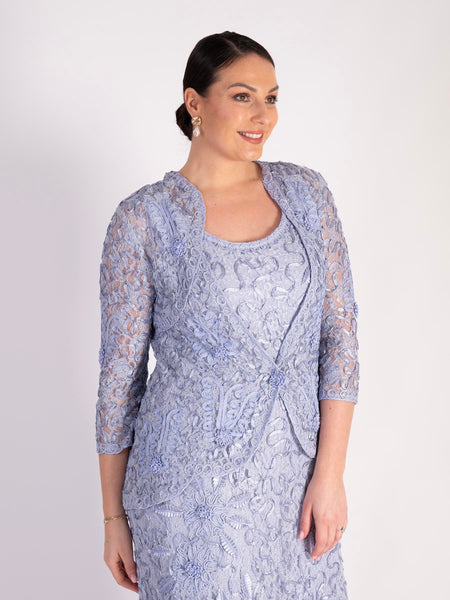 Lilac Cornelli Embroidered Lace Jacket