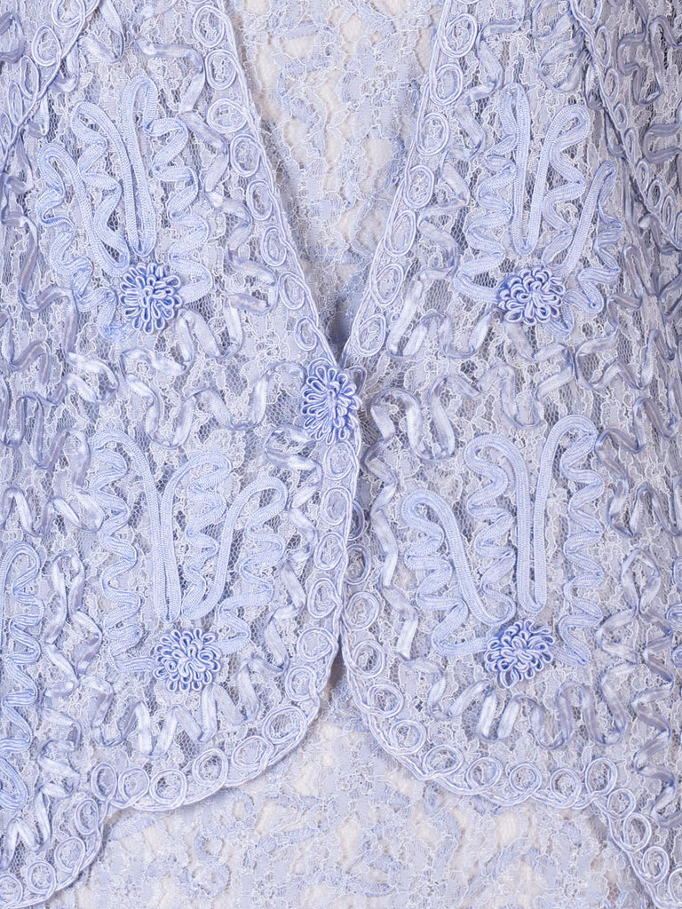 Lilac Cornelli Embroidered Lace Jacket | Chesca Direct