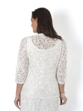 Ivory Lace with Cornelli Embroidered Trim Jacket