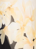 Blk/Ivory/Yellow Garland Print Chiffon Camisole