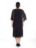 Black Lilly Beaded Shawl