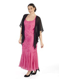 Black Lilly Beaded Shawl
