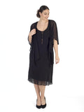 Black Lilly Beaded Shawl
