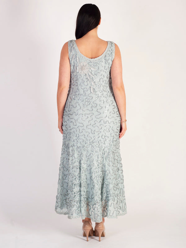 Aqua Cornelli Emb. Lace Dress | Chesca