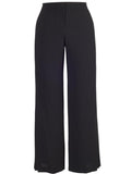 Black Pleat Trim Trousers 21Y203 alt1