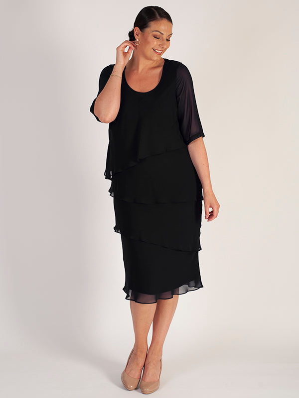 Multi Layer Chiffon Dress