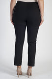 Black Zip Detail Stretch Trouser