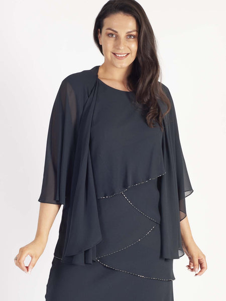 Smoke Chiffon Shawl