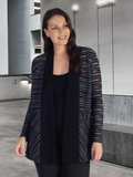 Black/Grey Textured Jersey Jacket